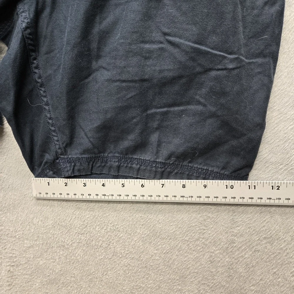 John Varvatos Men Shorts 36 Navy Chino Button 7